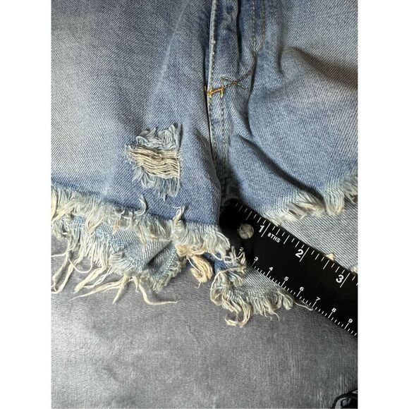 Revolve SER.O.YA Shorts Womens Size 25 Palermo Mason Foldover Distressed Frayed - Picture 11 of 12